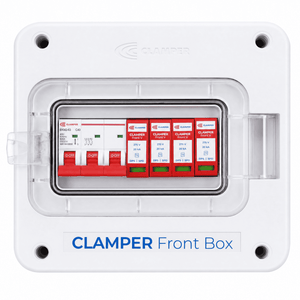 Clamper Front Box Inversor Trifásico 380V até 20KW CA 275V 20KA 3P 40A IP65
