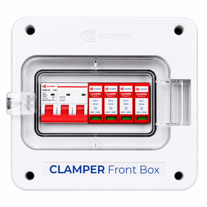 Clamper Front Box Inversor Trifásico 380V até 25KW CA 275V 20KA 3P 50A IP65