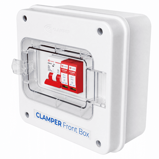 Clamper Front Box Inversor até 10KW CA 275V 20KA 2P 63A IP65