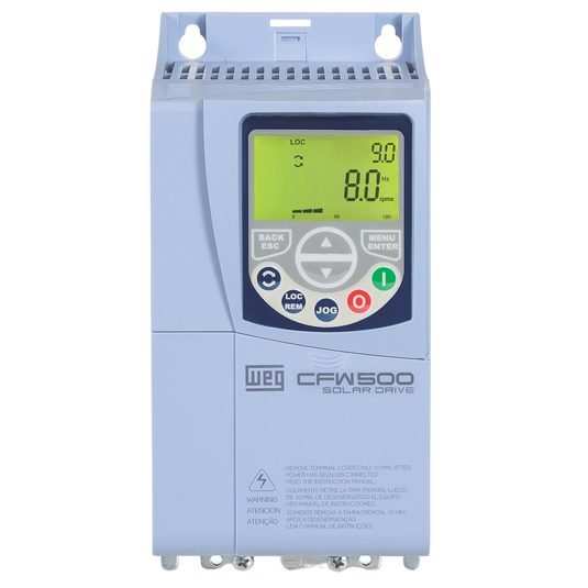 GERADOR DE ENERGIA SOLAR OFFGRID P/ BOMBEAMENTO 3,72KWP SUNOVA 620W WEG CFW500 2CV TRIFÁSICO 220V - SITE WEG