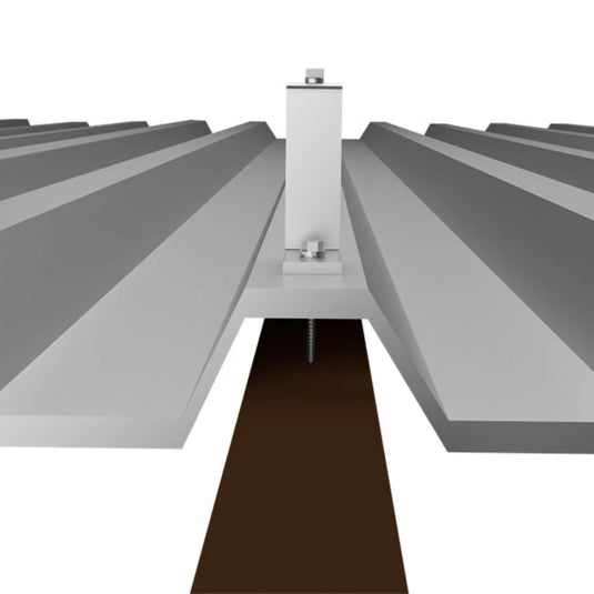 Estrutura de Fixação p/ 4 Painel Telha Metálica Fixador Z [Exclusivo com Kit Solar] MEUGERADOR