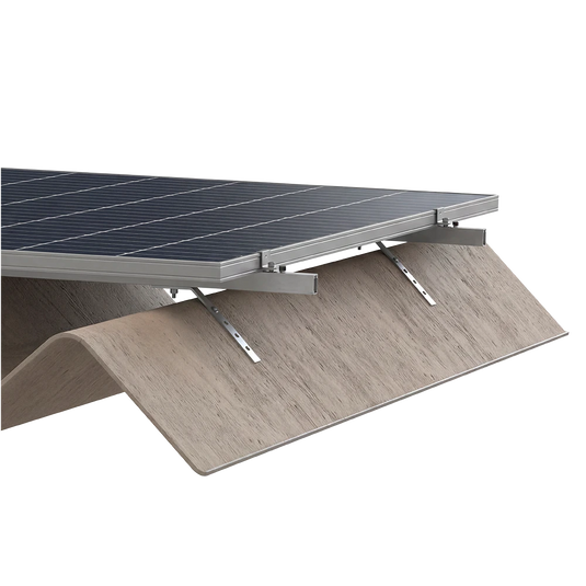 Estrutura de Energia Solar Para Telha Calhetão Para 4 Placas PRATYC