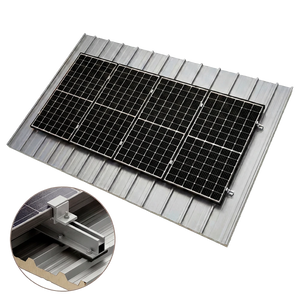 Estrutura de Energia Solar Para Telha Metálica 55cm Para 4 Placas