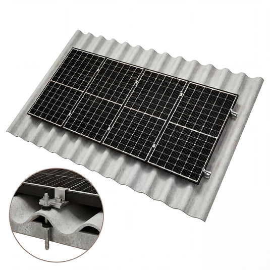 Estrutura de Energia Solar 1,20m Telha Fibrometal Para 4 Placas PRATYC