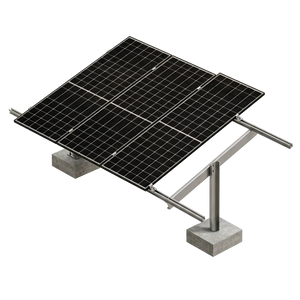 Estrutura de Fixação p/ 4 Painel Solo [Exclusivo com Kit Solar]