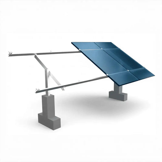 Estrutura de Fixação p/ 4 Painel Solo [Exclusivo com Kit Solar] MEUGERADOR