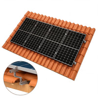 Estrutura de Energia Solar Telha Colonial/Cerâmico Para 4 Placas Perfil 1,20m