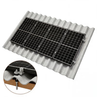 Estrutura de Energia Solar Para Telha Fibromadeira Para 4 Placas Perfil 2,40m