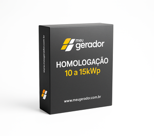 Homologação Energia Solar Fotovoltaico de 10 a 15kWp (1400kWh a 2000kWh/mês)