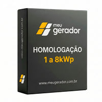 Homologação Energia Solar Fotovoltaico de 1 a 8kWp (200 a 1000kWh/mês)