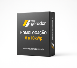 Homologação Energia Solar Fotovoltaico de 8 a 10kWp (1050kWh a 1350kWh/mês)