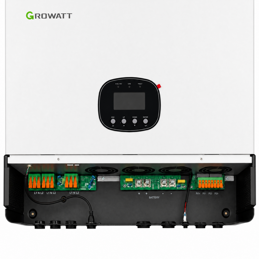Inversor Solar Híbrido Growatt 6kW SPE6000-US (SplitPhase) 110/220V 2Mppt Monitoramento Wifi GROWATT