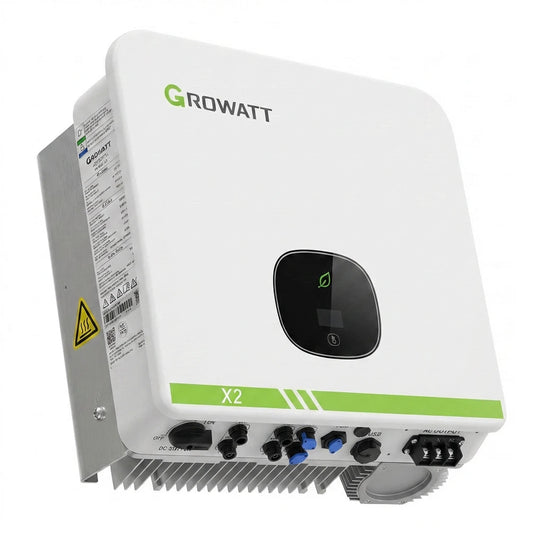 Inversor Solar Growatt Ongrid 8kW X2 MIN8000TL-X2 220V 3MPPT Monitoramento Wifi C/ AFCI GROWATT