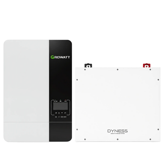 Kit Nobreak Solar 3Kw 110V Inversor Growatt Spf Es Bateria Dyness 5,12kwh 48V GROWATT