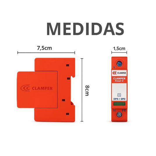 DPS Clamper Front V 175V 45kA (Protetor C. Telef / Energ) CLAMPER