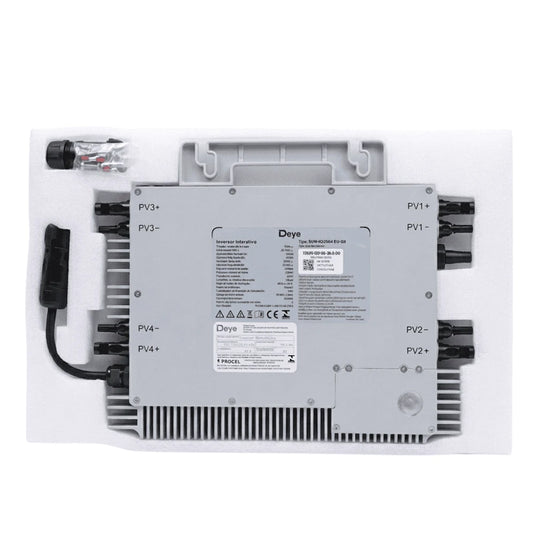 Microinversor Solar Deye Ongrid 2,25kW M225G4-EU-Q0 220V 4MPPT Monitoramento Wifi DEYE