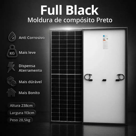 Kit Energia Solar Ongrid 3100kWh Mês 23,40kWp 40 Painel Sunova 585W Inversor Growatt 25kW Trifásico 220V 4MPPT GROWATT