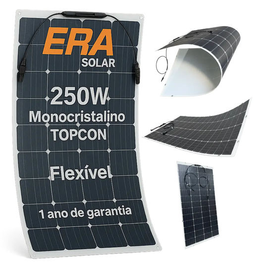 Painel Solar 250W Era Solar Flexível Monocristalino Topcon ERA SOLAR
