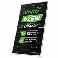 Painel Solar 625W Jinko Bifacial Monocristalino Halfcell Ntype 132 Células