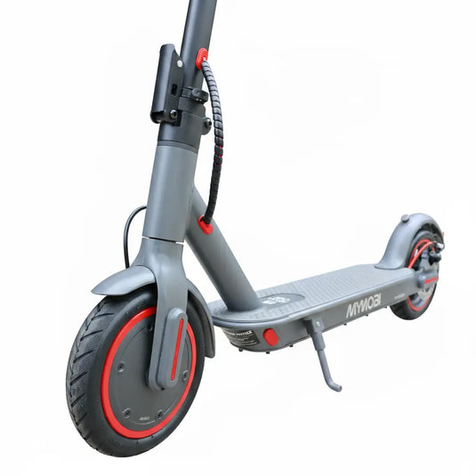 Patinete Elétrico Mymobi 350W Mb350-Pro Bat 36V 10Ah Cinza/Vermelho até 32km/h MYMOBI