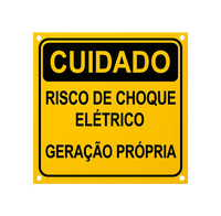 Placa Cuidado Geração Própria 13x13cm