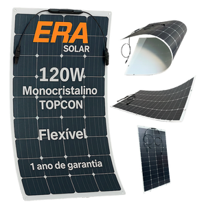 Painel Solar 120W Era Solar Flexível Monocristalino Topcon