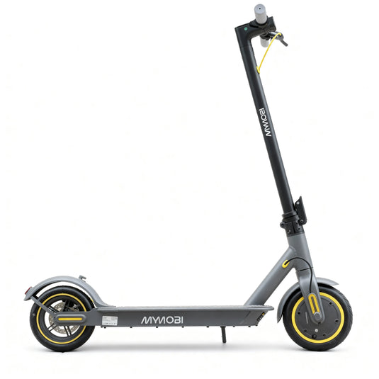 Patinete Elétrico Mymobi 350W Mb350-Pro Bat 36V 10Ah Cinza/Amarelo até 32km/h MYMOBI