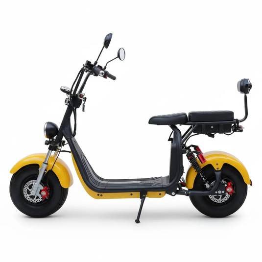 Scooter Elétrica Mymobi 2000W 20Ah 60V Amarelo até 50km/h até 2 Pessoas MYMOBI