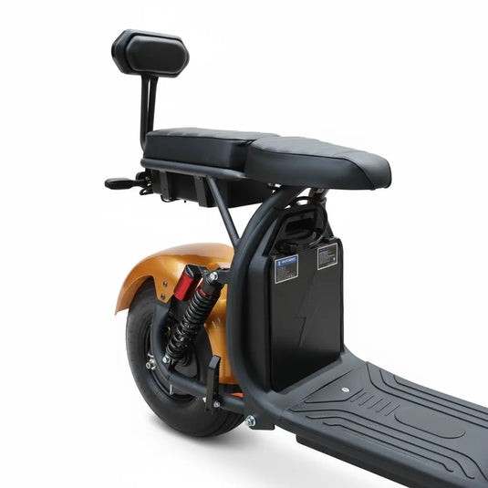 Scooter Elétrica Mymobi 2000W 20Ah 60V Dourado até 50km/h 2 Pessoas MYMOBI