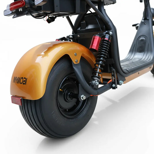 Scooter Elétrica Mymobi 2000W 20Ah 60V Dourado até 50km/h 2 Pessoas MYMOBI