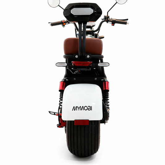 Scooter Elétrica Mymobi 2000W 20Ah 60V Branco Caramelo MYMOBI