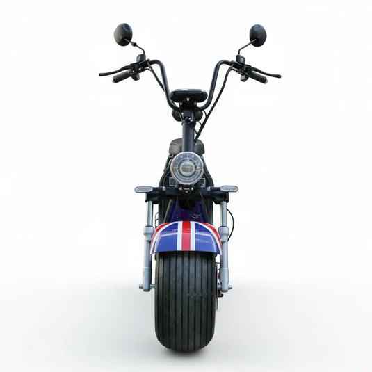 Scooter Elétrica Mymobi 2000W 20Ah 60V Estampado Inglaterra até 50km/h até 2 Pessoas MYMOBI