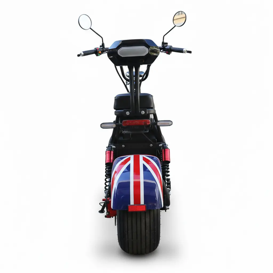 Scooter Elétrica Mymobi 2000W 20Ah 60V Estampado Inglaterra até 50km/h até 2 Pessoas MYMOBI