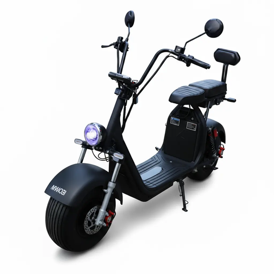 Scooter Elétrica Mymobi 2000W 20Ah 60V Preto Fosco até 50km/h 2 Pessoas MYMOBI