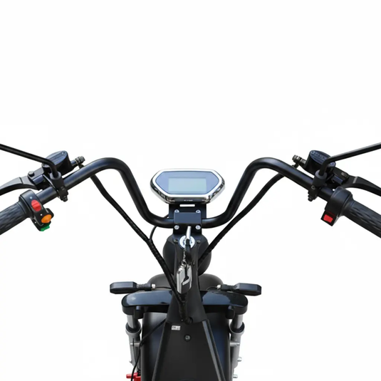 Scooter Elétrica Mymobi 2000W 20Ah 60V Preto Fosco até 50km/h 2 Pessoas MYMOBI