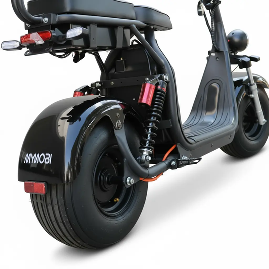 Scooter Elétrica Mymobi 2000W 20Ah 60V Preto até 50km/h 2 Pessoas MYMOBI