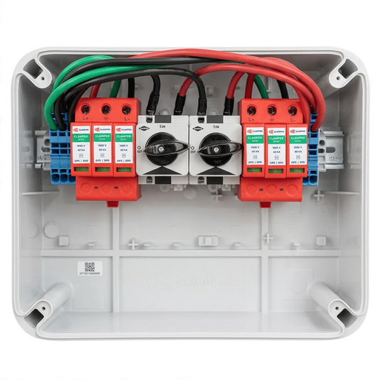 String Box Clamper 2 Entradas 2 Saídas SB 1000V 20A 2E/2S PC CLAMPER