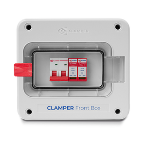 Clamper Front Box Inversor Trifásico 220V até 25KW CA 275V 20KA 3P 100A IP65