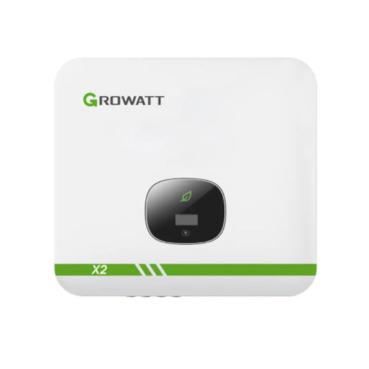 Kit Energia Solar 850kWh Mês 6,43kWp 11 Painel Sunova 585W Black Inversor Growatt X2 7,5kW 220V 2MPPT (FASTTRACK) GROWATT