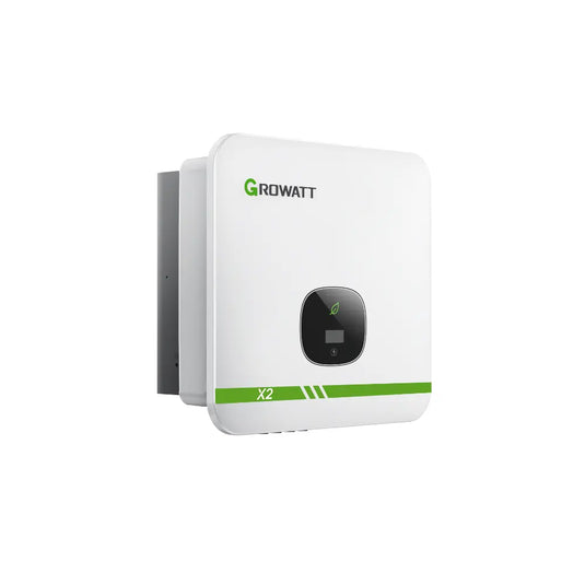 Kit Energia Solar 850kWh Mês 6,43kWp 11 Painel Sunova 585W Black Inversor Growatt X2 7,5kW 220V 2MPPT (FASTTRACK) GROWATT